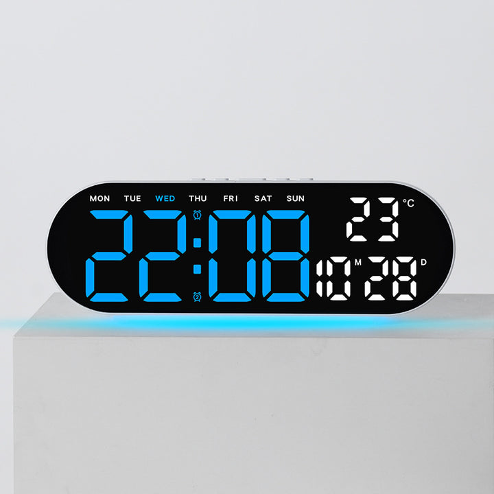 Digital alarm clock with multifunctional LED display and integrated thermometer function Stornfield