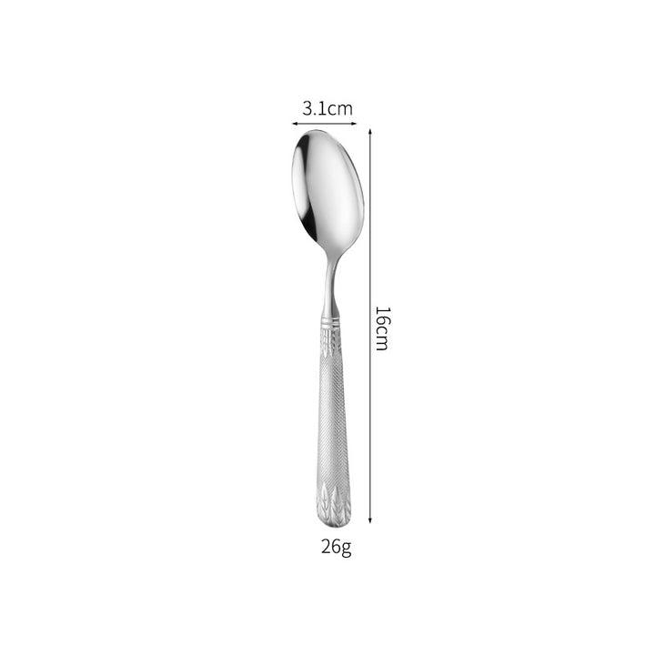 Elegant teaspoon with artistic handle design Stornfield