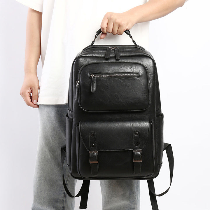Premium Leather Organizer Backpack Stornfield