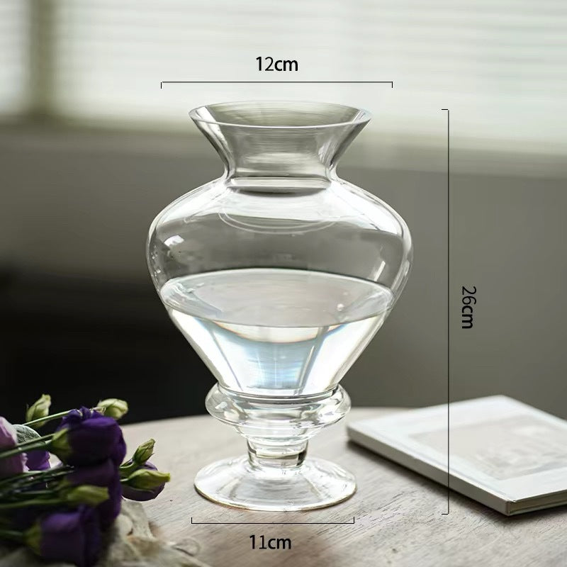 Tall Vintage-Inspired Stemmed Goblet with Pedestal Base Stornfield