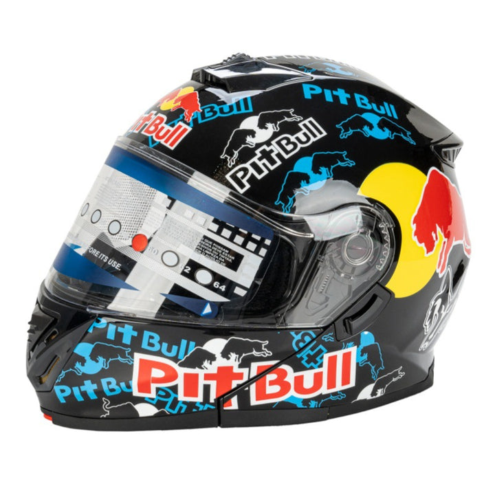 Full-Face Motorcycle Helmet with Graphic Design Stornfield