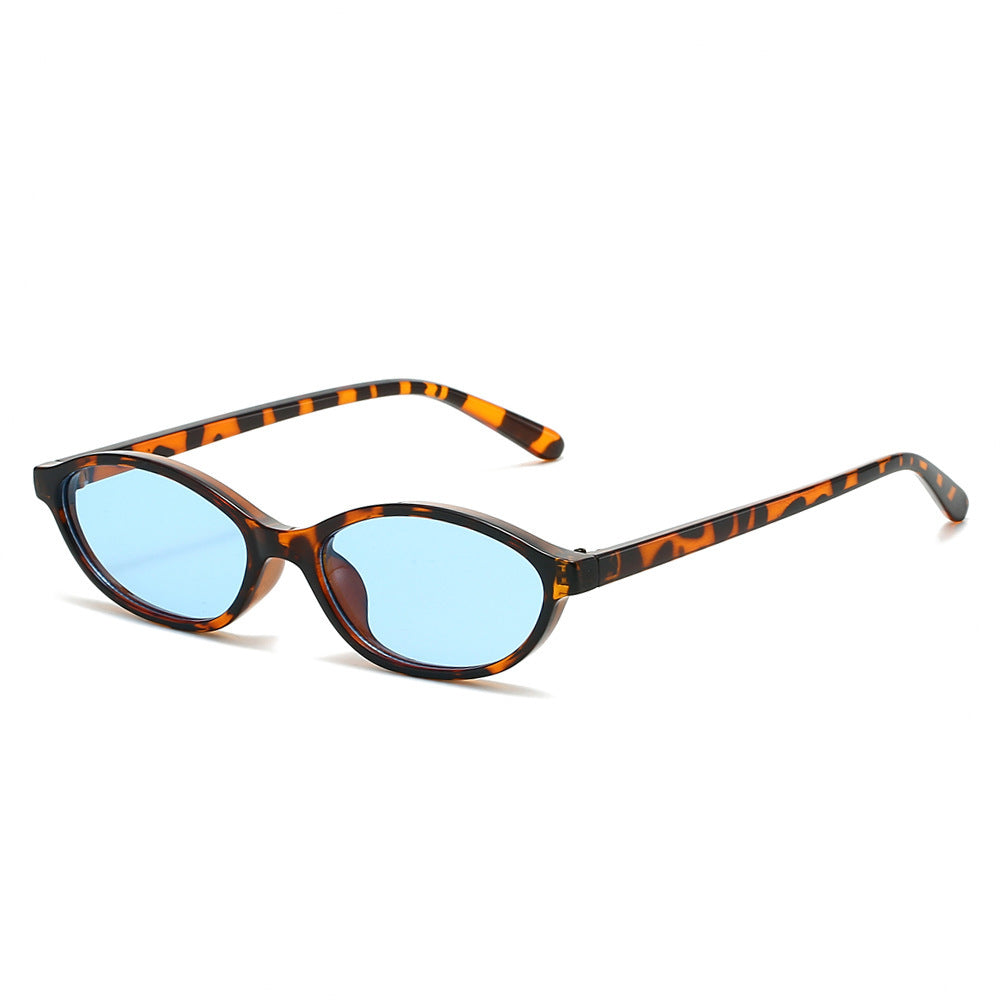 Retro-Inspired Slim Oval Sunglasses Stornfield