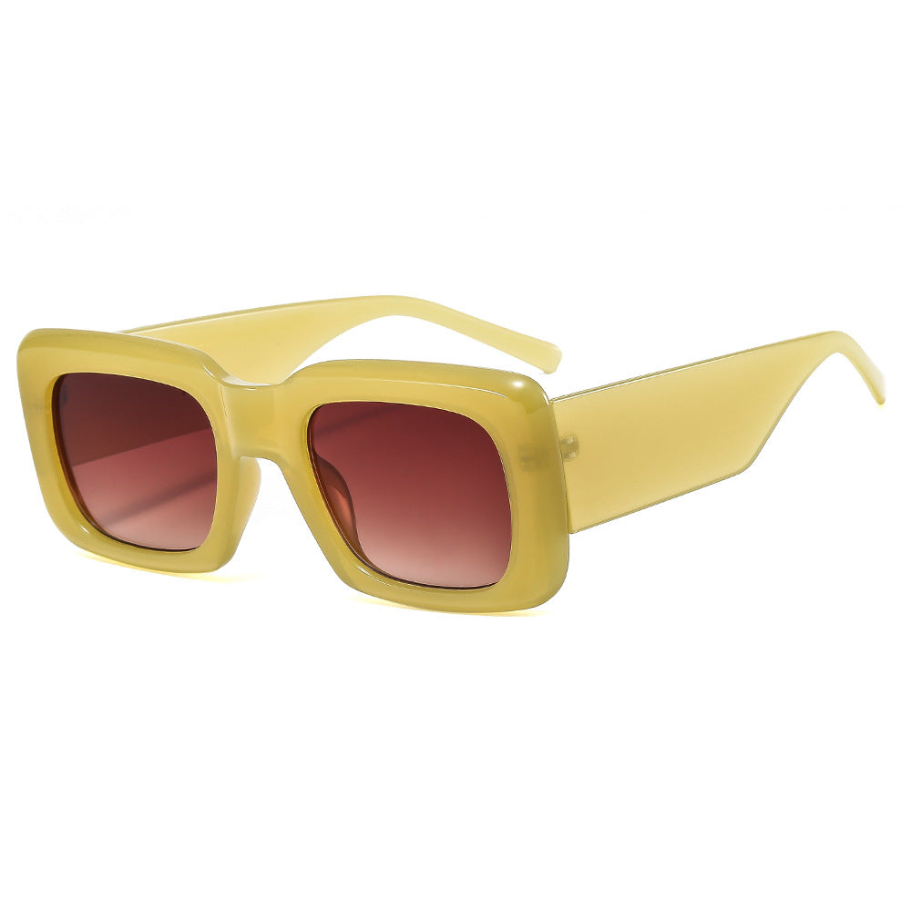 Women oversized sunglasses with square frame and transparent design Stornfield