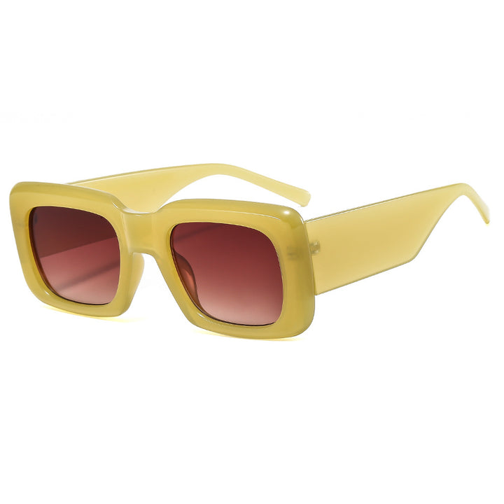 Women oversized sunglasses with square frame and transparent design Stornfield