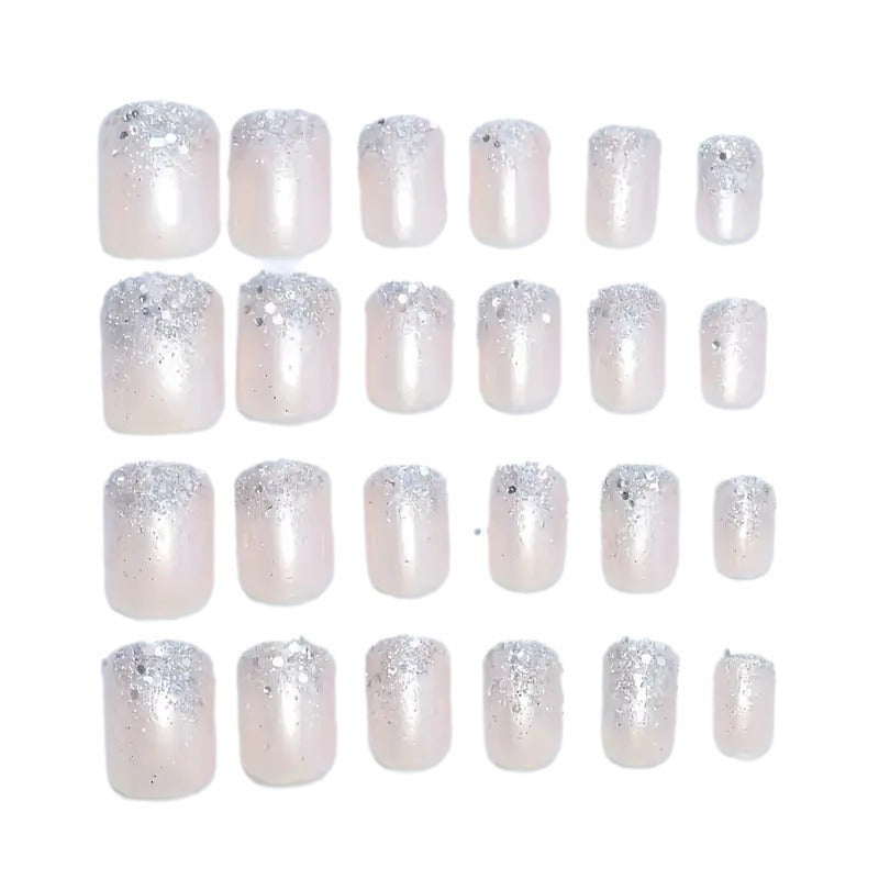 Glamorous Sparkling Square Press-On Nails Stornfield