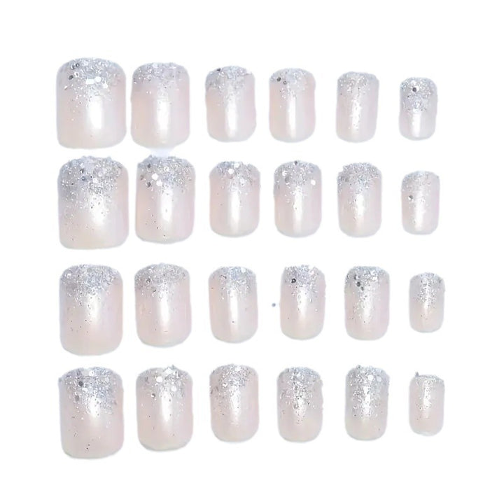 Glamorous Sparkling Square Press-On Nails Stornfield