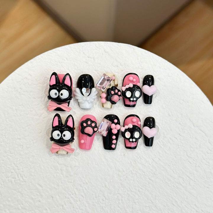 Whimsical Cartoon-Themed Press-On Nail Collection