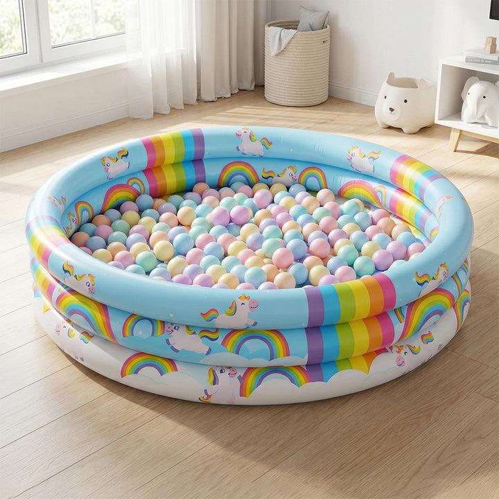 Unisex Inflatable Children's Swimming Pool with Unicorn Design Stornfield