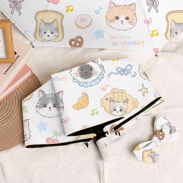 Women's umbrella with cute cat pattern Stornfield