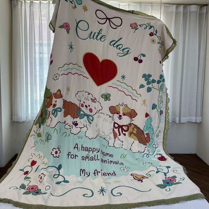Women's bedspread with cute animal and fairy tale motif Stornfield