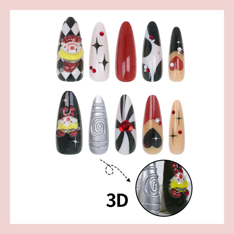 Art Nail Set with Creative Carnival Motifs Stornfield