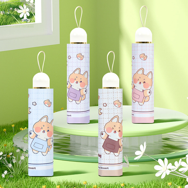 Women's Funny Foldable Umbrella with Cute Animal Design Stornfield