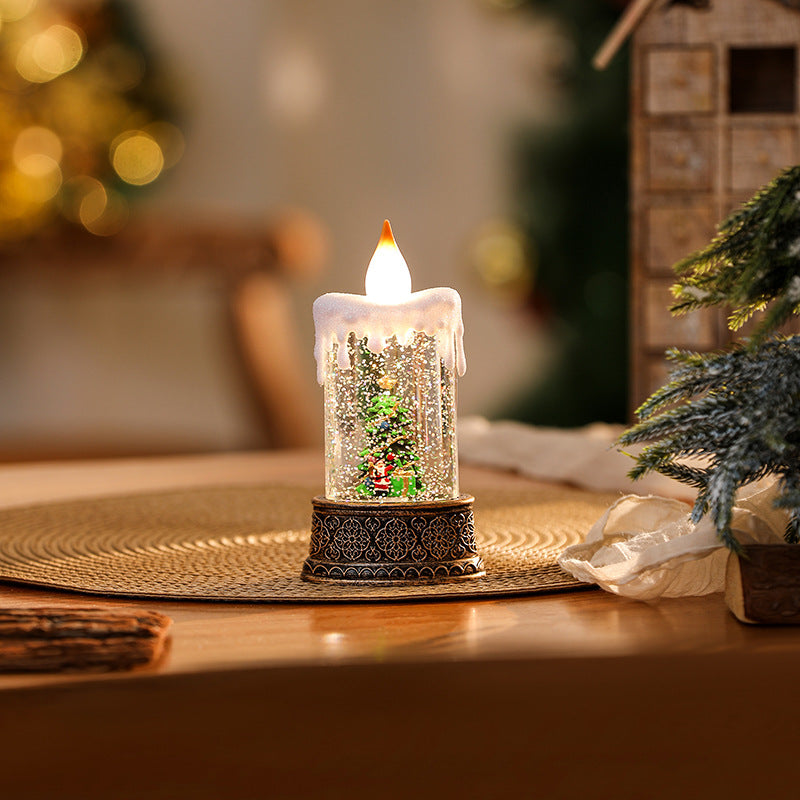 Christmas lantern with movable Santa motif Stornfield