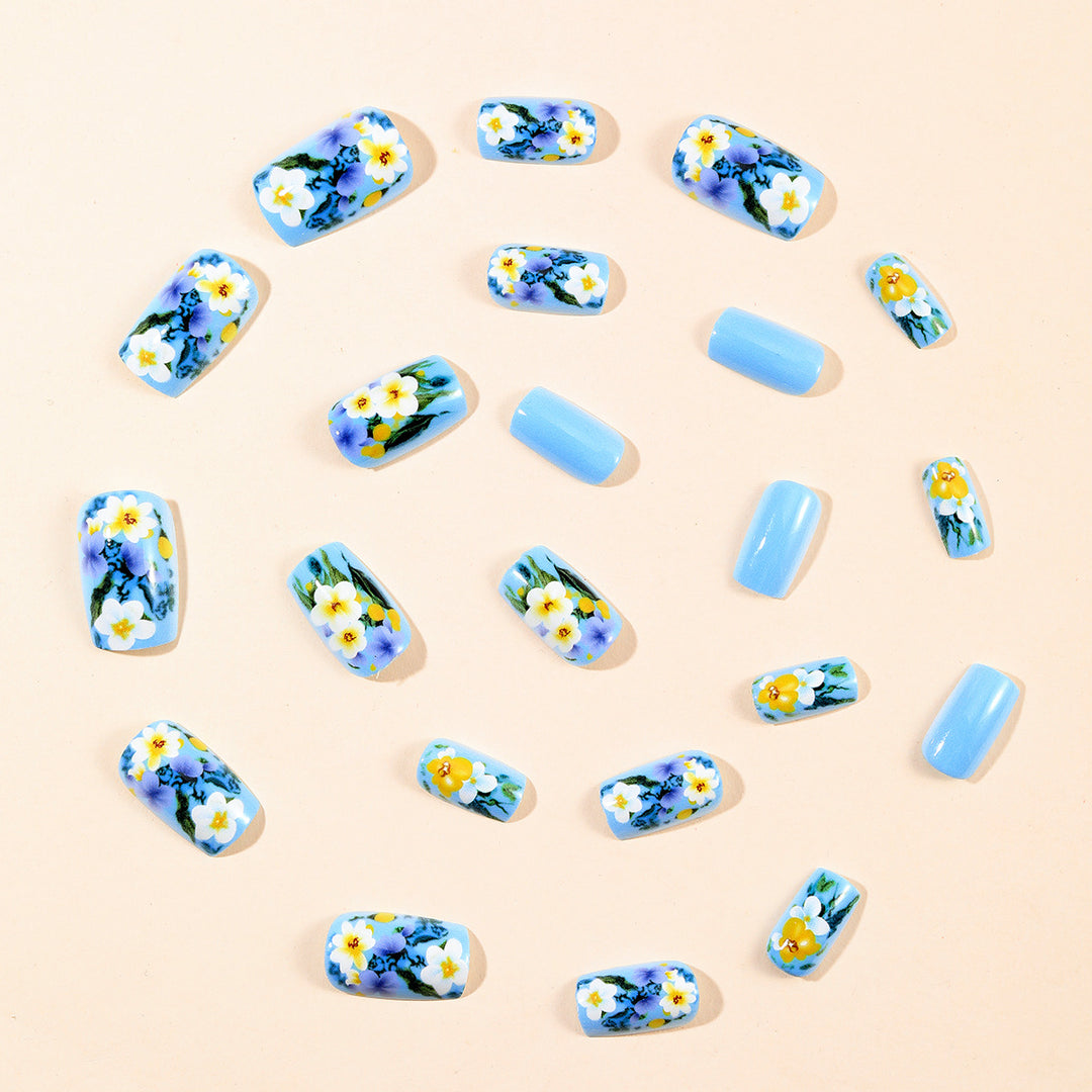 Floral 3D Acrylic Nail Art Stornfield