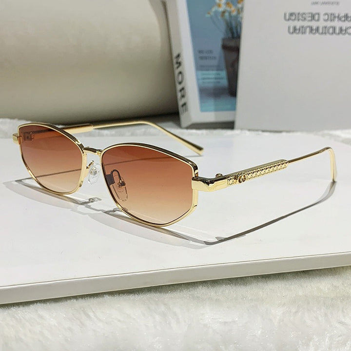 Women's elegant sunglasses with sparkling metal frame Stornfield
