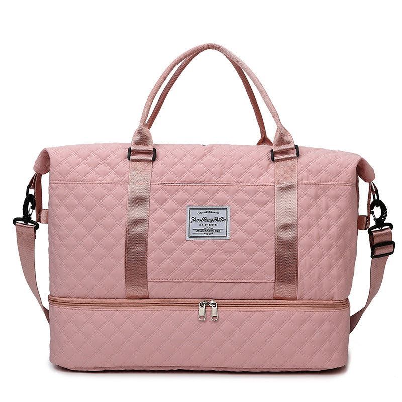 Stylish Quilted Gym Duffle Bag