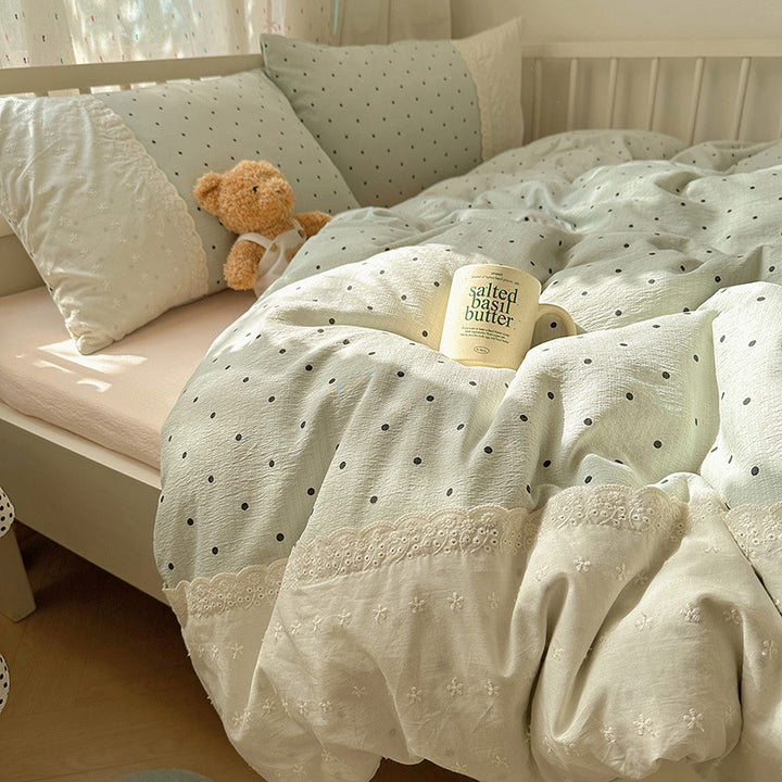 Lightweight Textured Duvet Cover Set