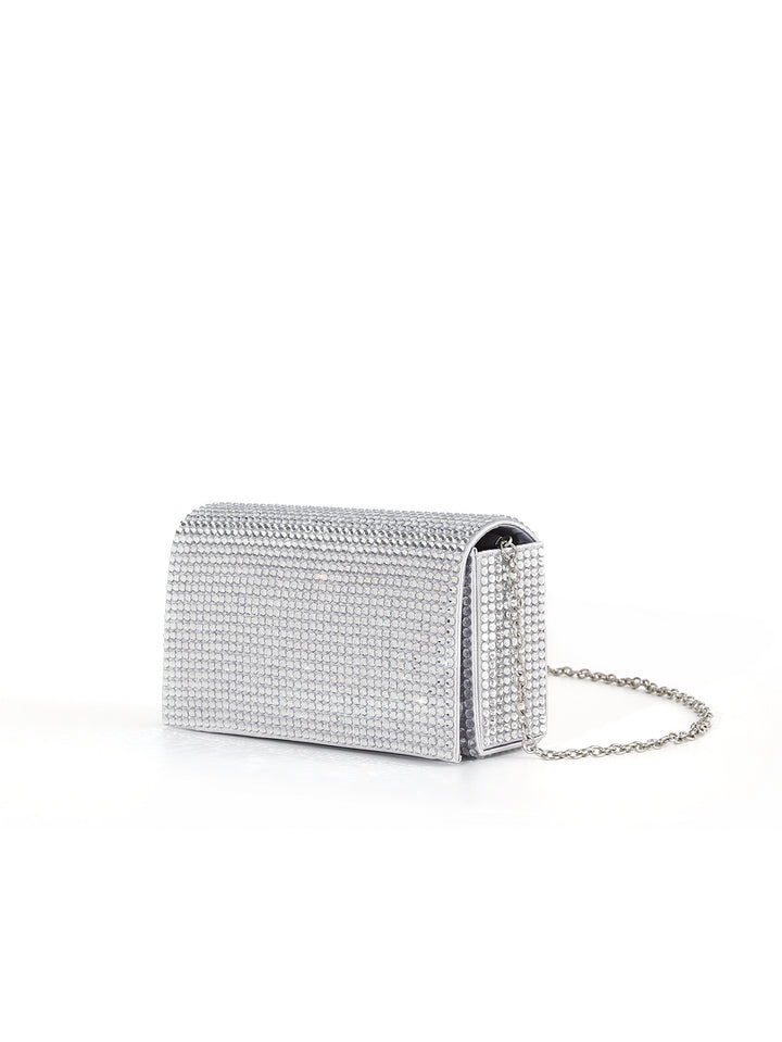 Glamorous Crystal-Embellished Evening Clutch