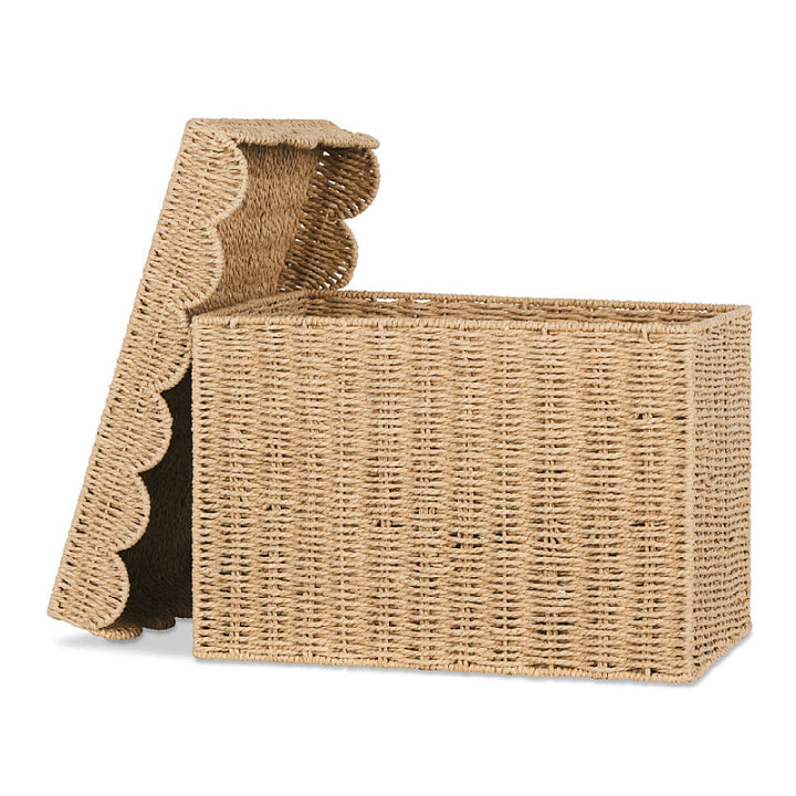 Decorative Woven Storage Chest with Lid Stornfield