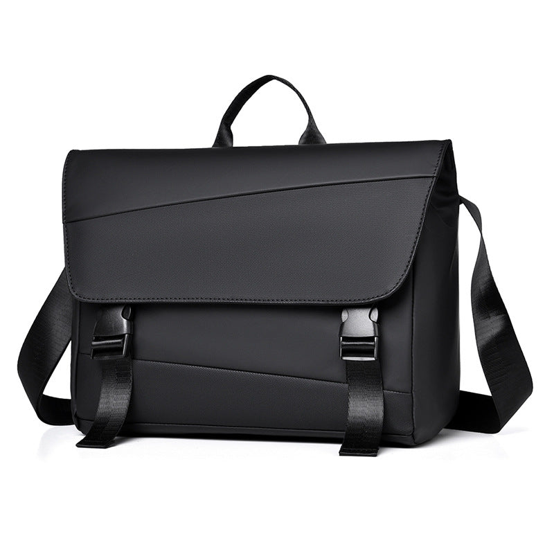 Multifunctional shoulder bag with water-repellent material and smart storage Stornfield