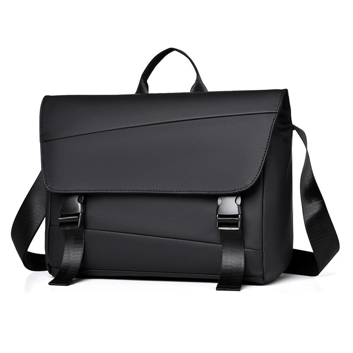 Multifunctional shoulder bag with water-repellent material and smart storage Stornfield