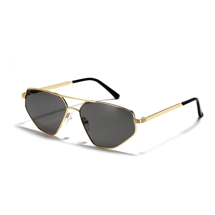 Ladies geometric sunglasses with elegant metal frame Stornfield