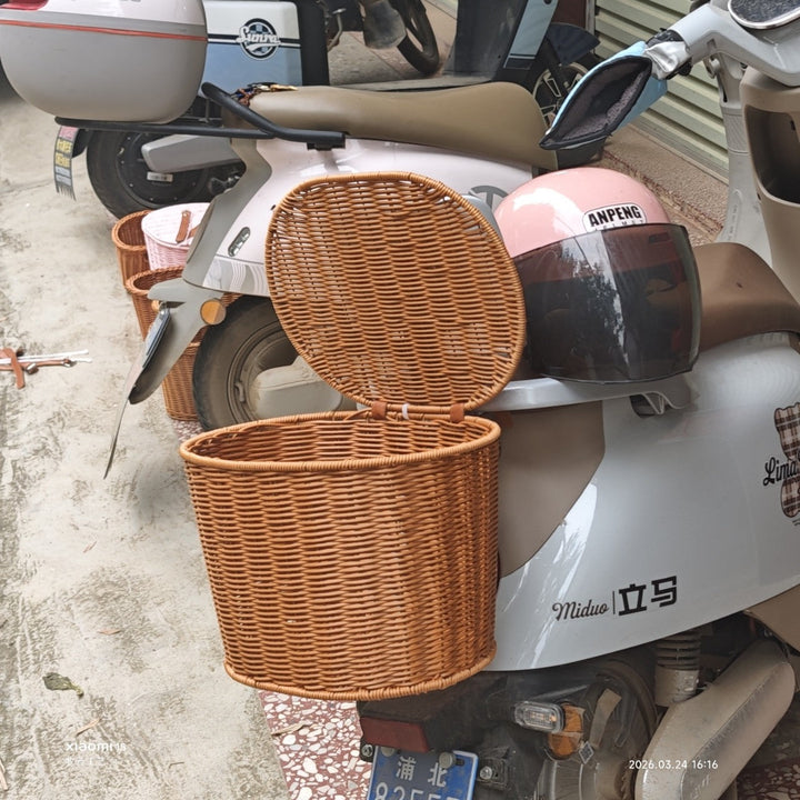 Woven Scooter Storage Basket Stornfield