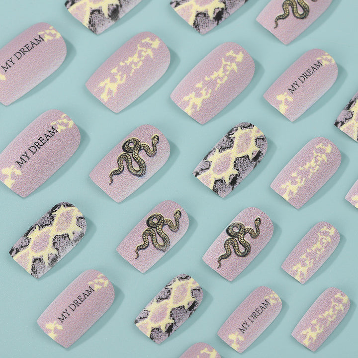 Creative Nail Art with Snake Design Stornfield