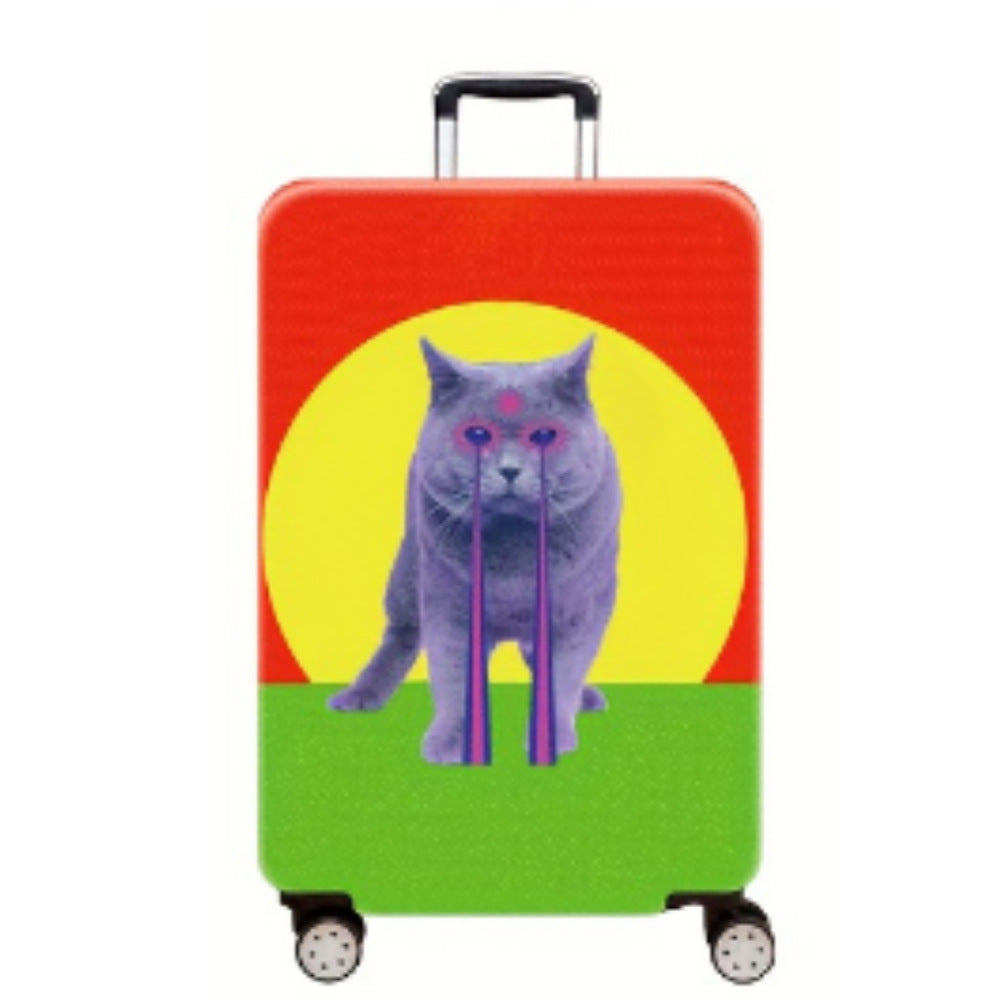 Women's Hard Shell Suitcase with Charming Cat Design Stornfield