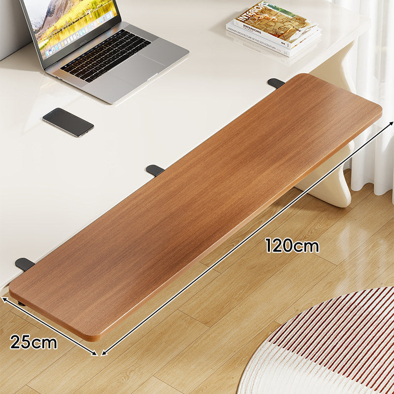 Under-Desk Sliding Keyboard Tray and Desk Extender with Smooth Glide Mount