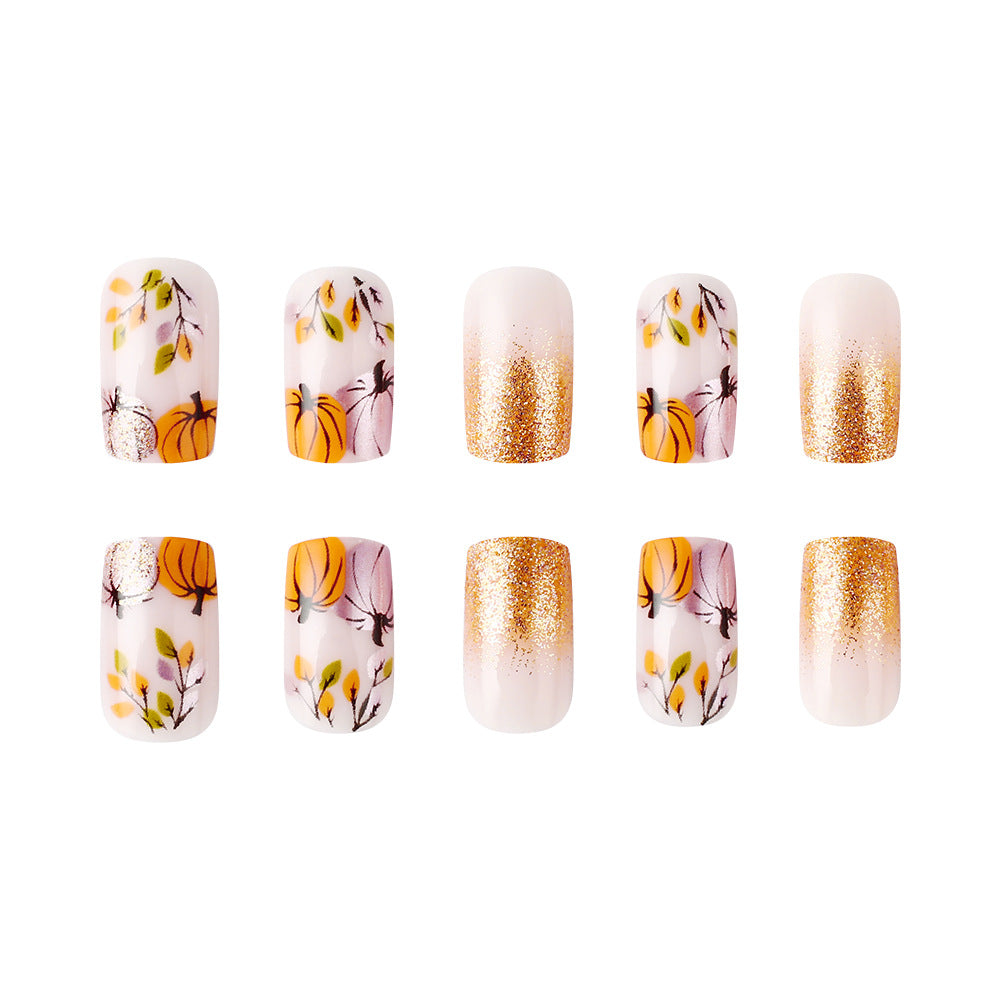 Autumn-Themed Decorative Nail Art Stornfield