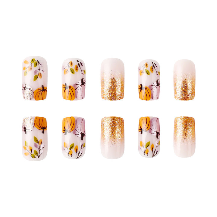 Autumn-Themed Decorative Nail Art Stornfield
