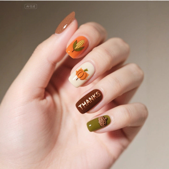 Themed Autumn Nail Art Set Stornfield
