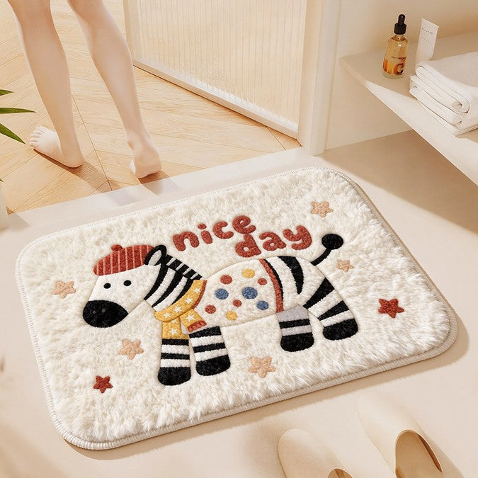 Cute Cat-Themed Bath Mat