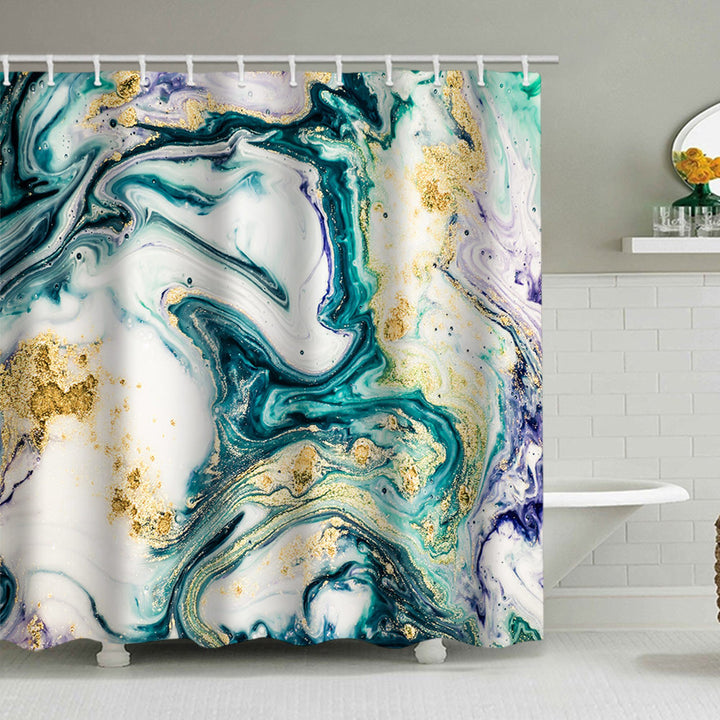 Artistic Marble Design Shower Curtain Stornfield