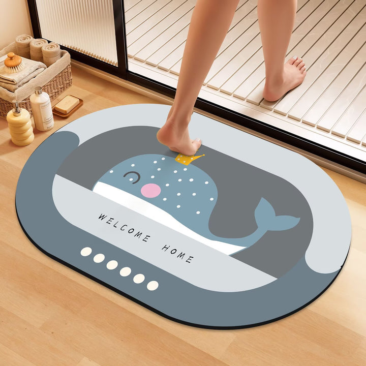 Artistic Floral Bath Mat Stornfield