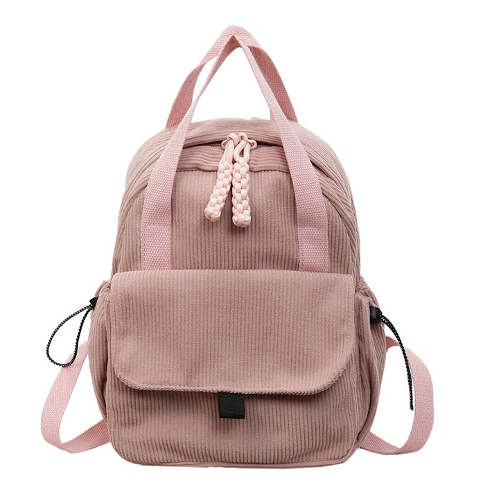 Cord-Backpack with Multiple Compartments and Reinforced Bottom Stornfield