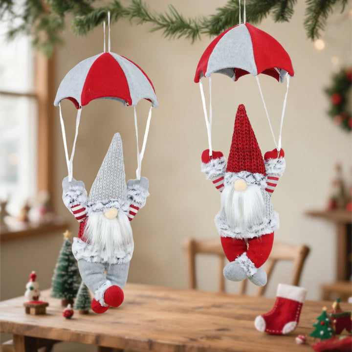 Decorative Santa Claus figure with parachute Stornfield