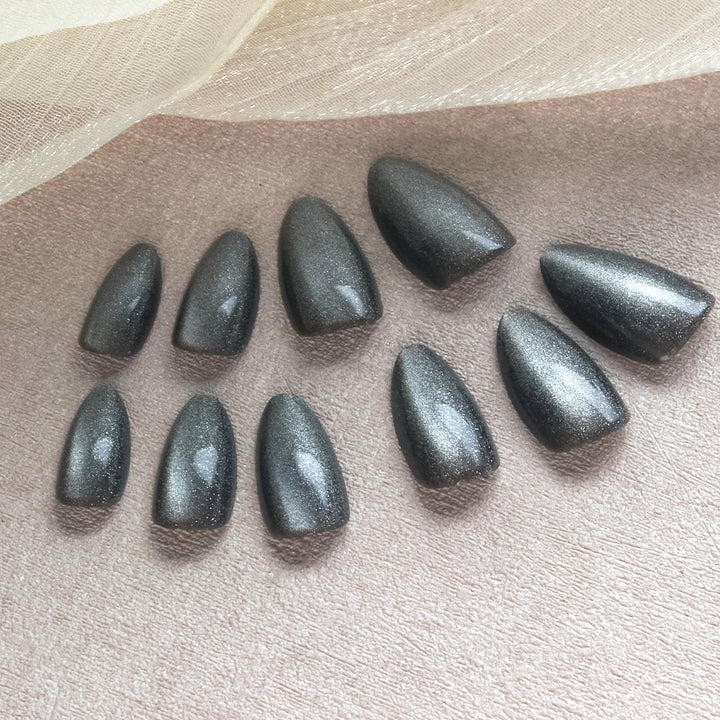 Sparkling Metallic Press-On Nails Stornfield