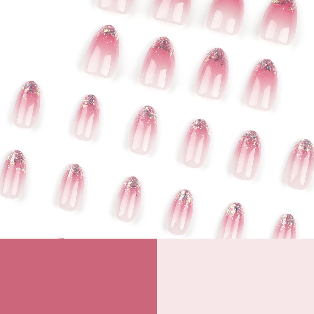 Glittering nail art with ombre effect Stornfield