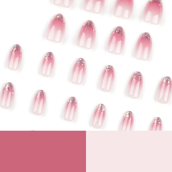 Glittering nail art with ombre effect Stornfield