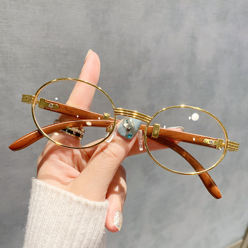 Women's Vintage-Style Sunglasses with Wooden Inner Frame Stornfield