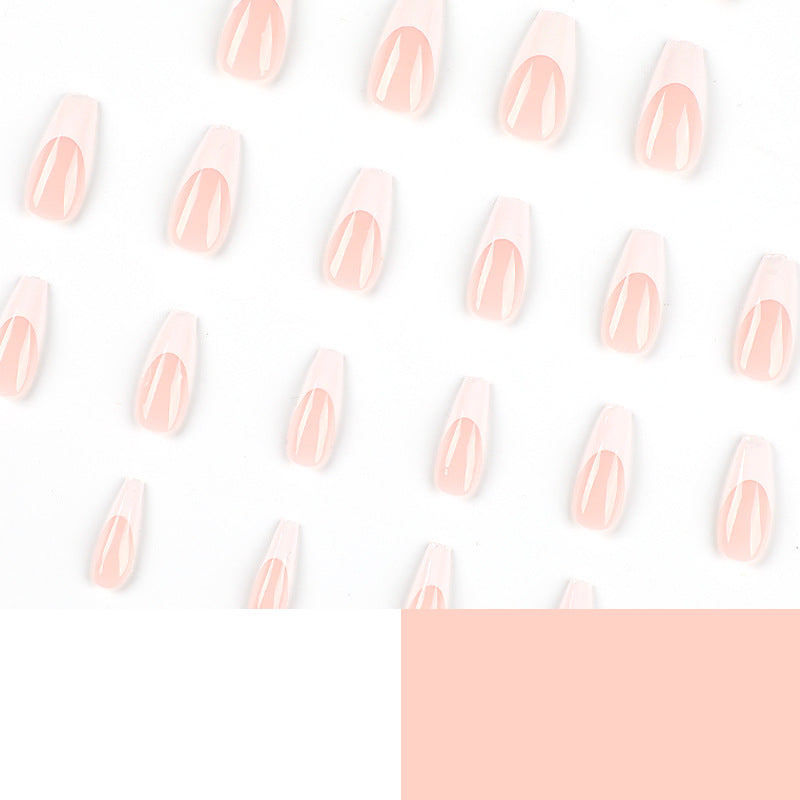 Elegant artificial nails with French design Stornfield