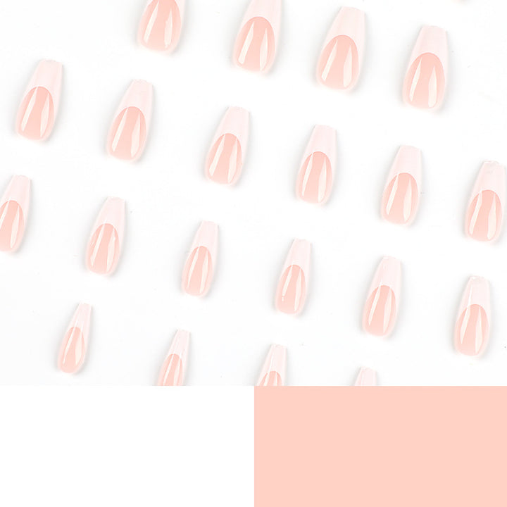 Elegant artificial nails with French design Stornfield