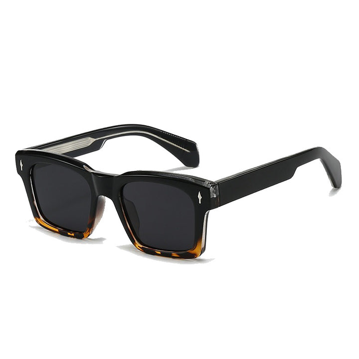 Women's Fashion Square Sunglasses with Trendy Transparent Frame Stornfield
