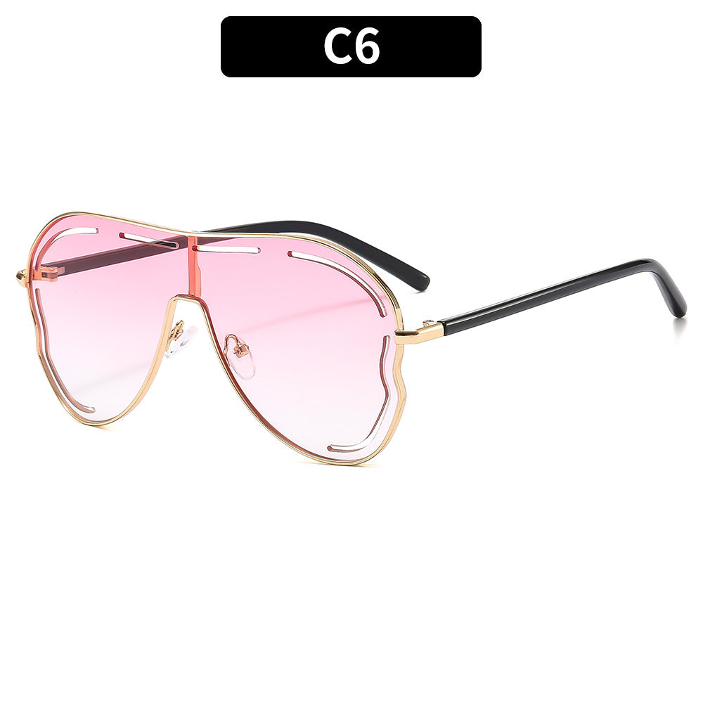 Futuristic Oversized Shield Sunglasses