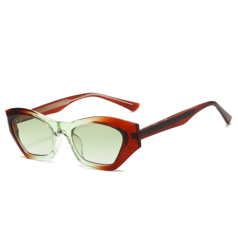 Ladies Cat-Eye Sunglasses with Modern Transparent Accents Stornfield