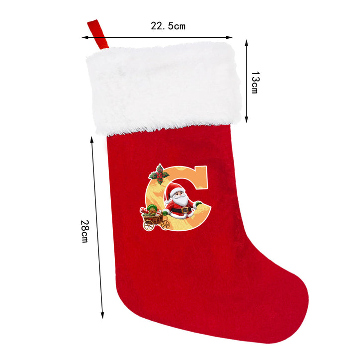 Festive Christmas stocking with customizable design