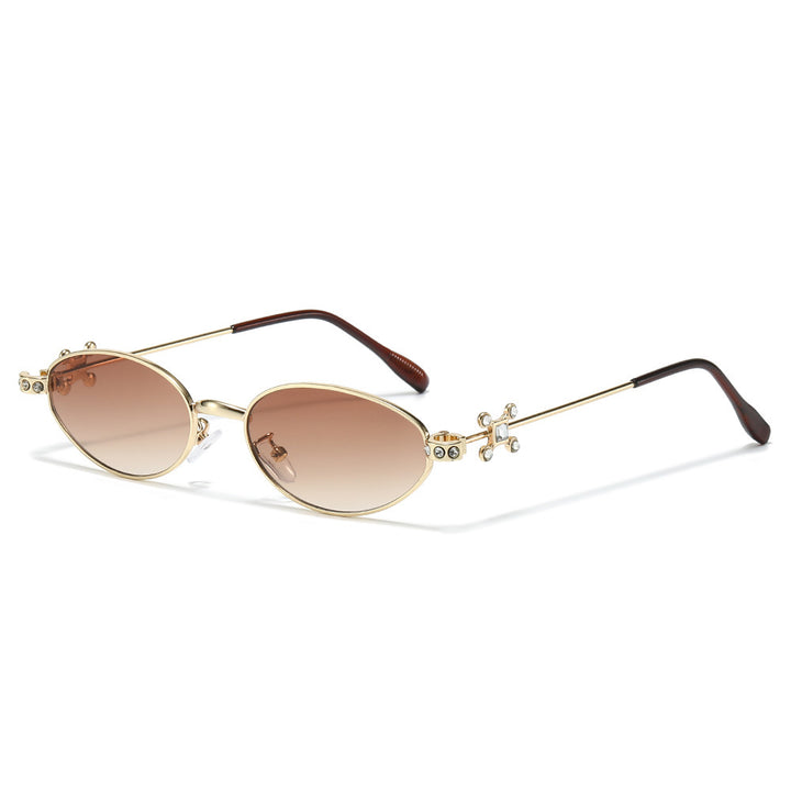 Elegant Rhinestone-Embellished Cat-Eye Sunglasses Stornfield