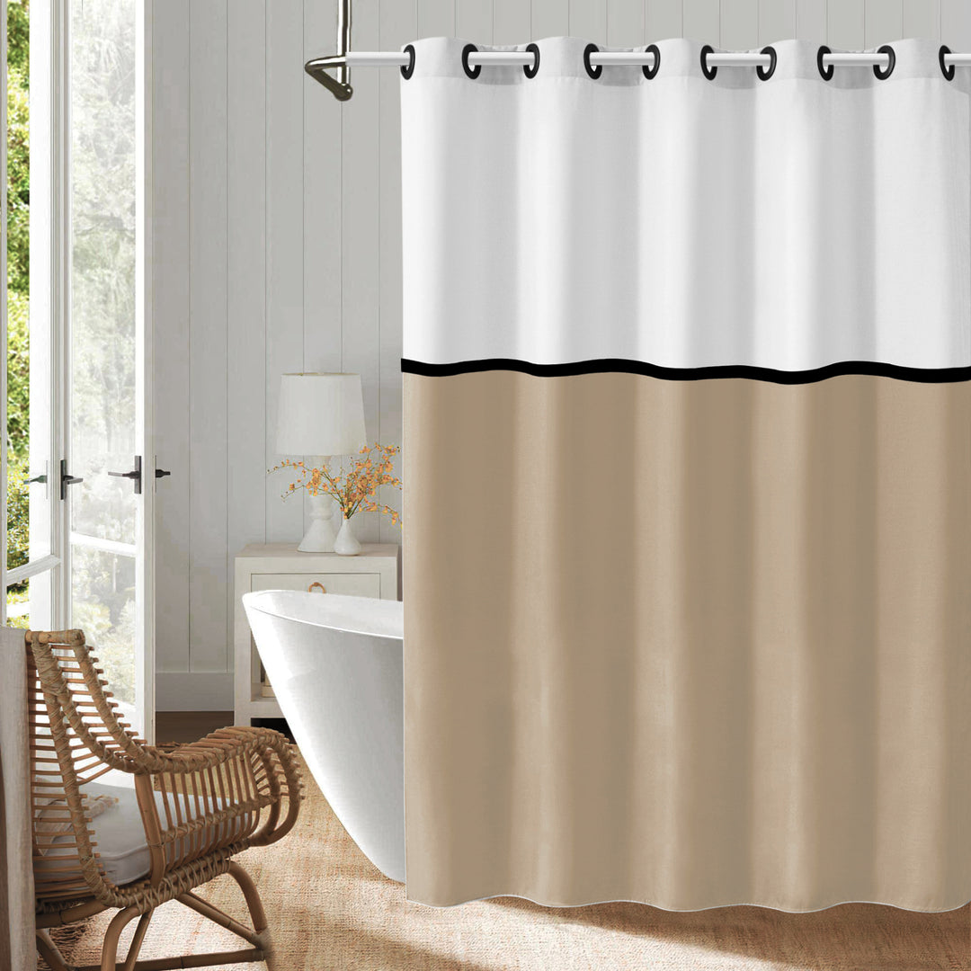 Modern Geometric Design Shower Curtain Stornfield